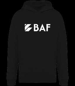 Hoodie in Black (front)