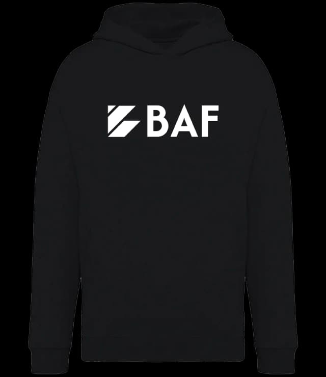 Hoodie in Black (front)